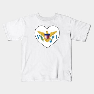 Heart - US Virgin Islands Kids T-Shirt